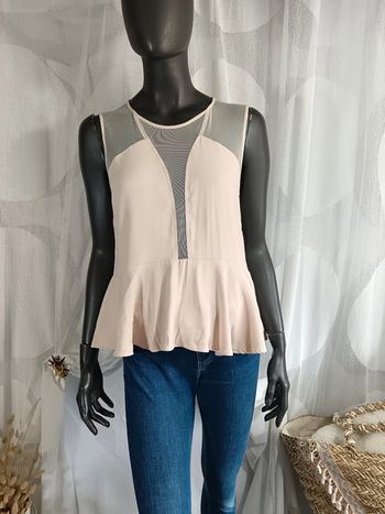 Top poudre peplum | Sandro | t. 3