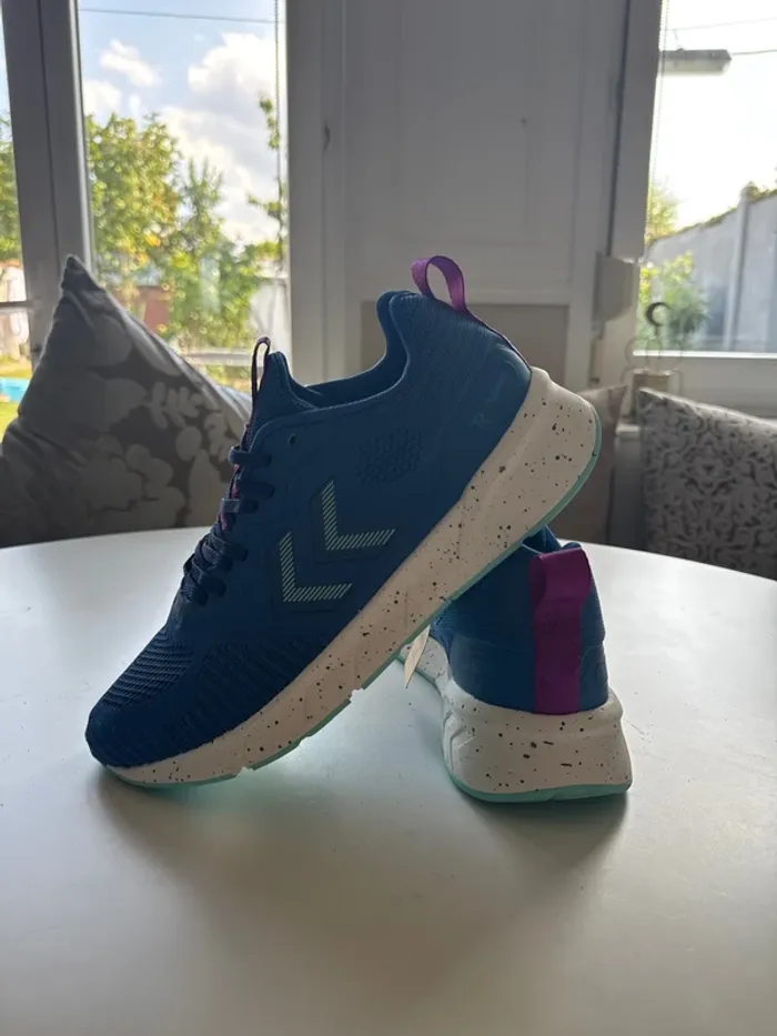 Baskets Hummel Taille 42 – Bleu / Blanc – Running Confort - photo numéro 2
