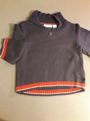 Pull bleu marine Obaibi élégant 6 mois