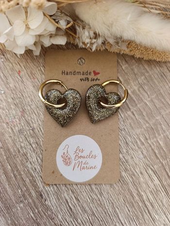 Boucles d'oreilles en résine 