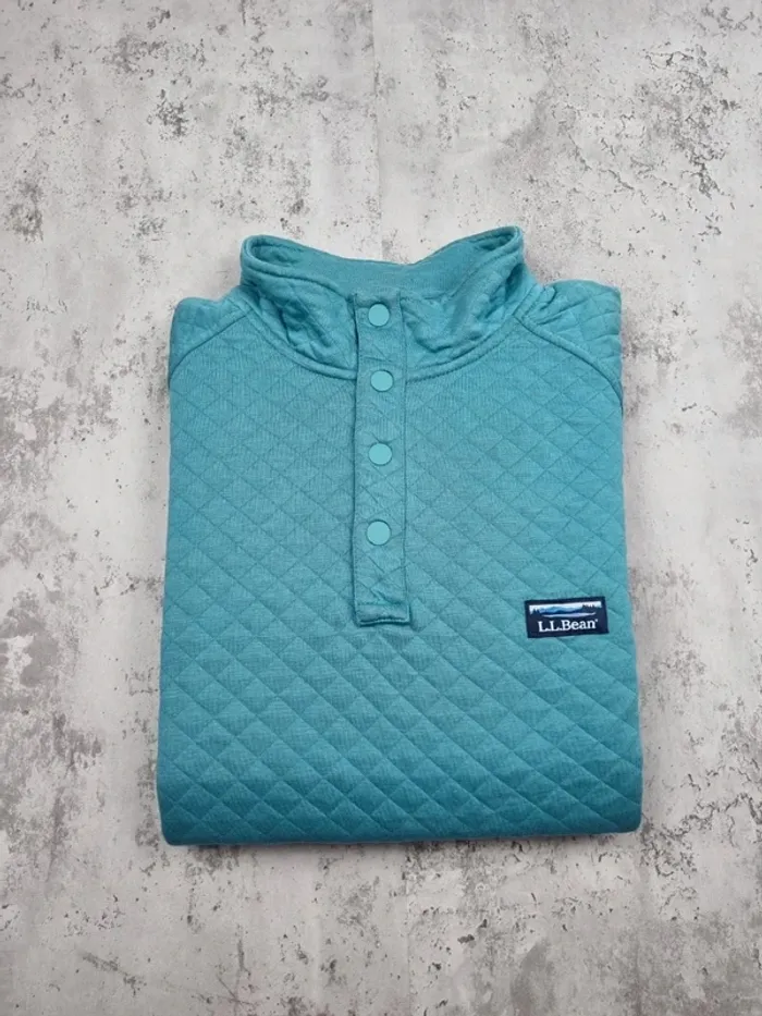 Pull L.L. Bean bleu matelassé – Taille XL Homme (mesures en photos) - photo numéro 2