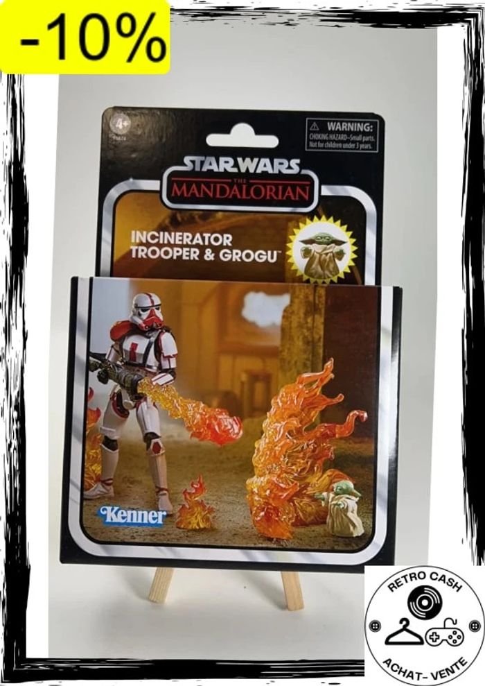 Star Wars - The Vintage Collection - Figurine Incinerator Trooper & Grogu 10 cm
