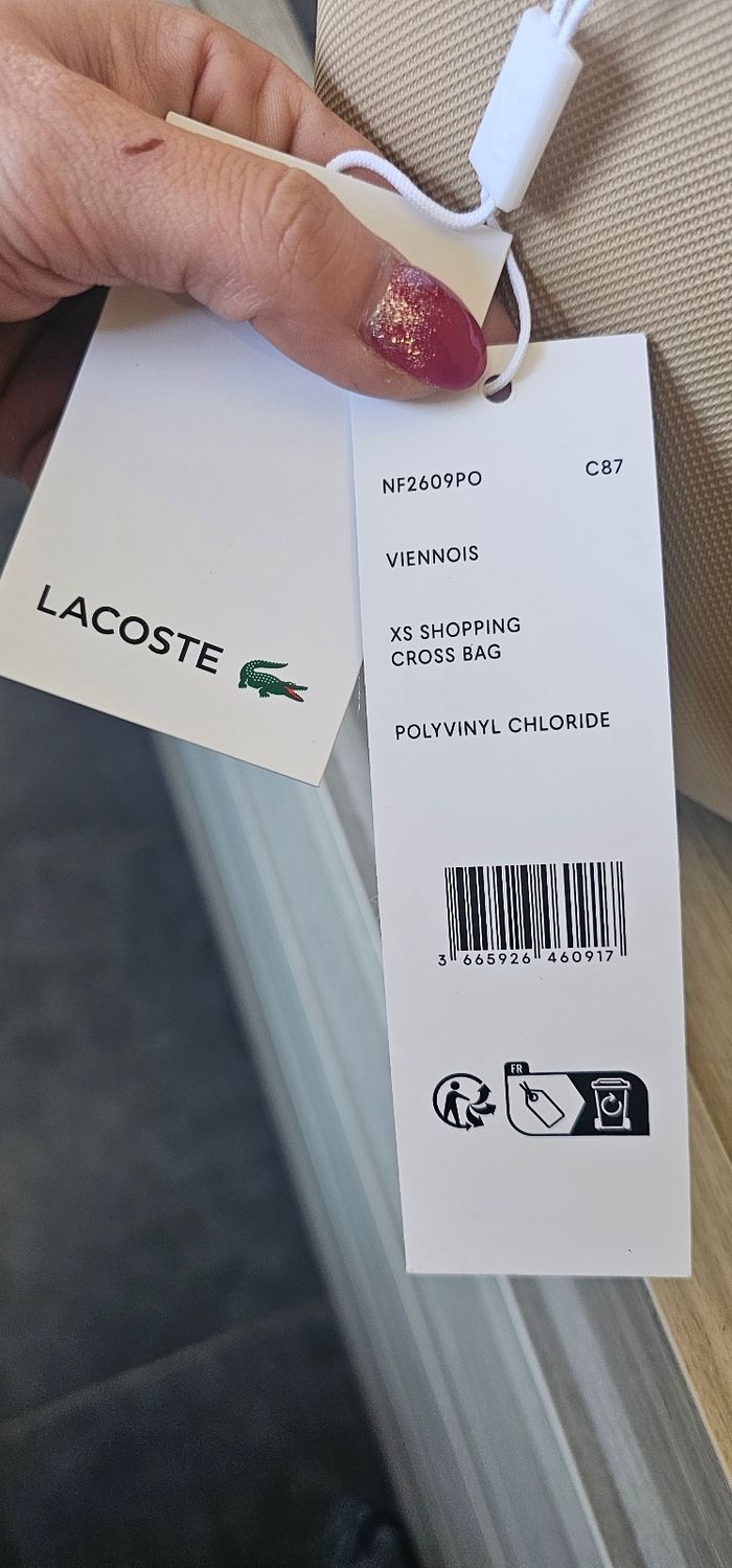 Mini sac lacoste - photo numéro 4