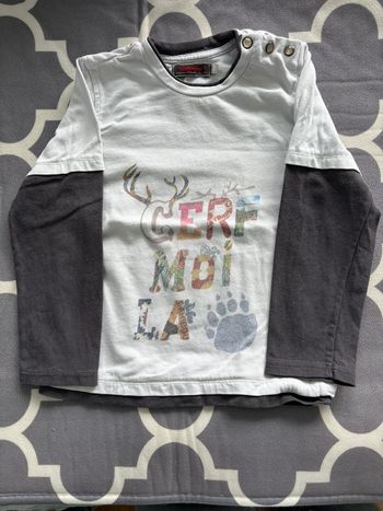 T-shirt manches longues Catimini "Cerf Moi Là🐾 