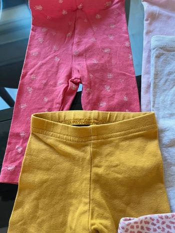 Lot 5 legging fille 62 cm