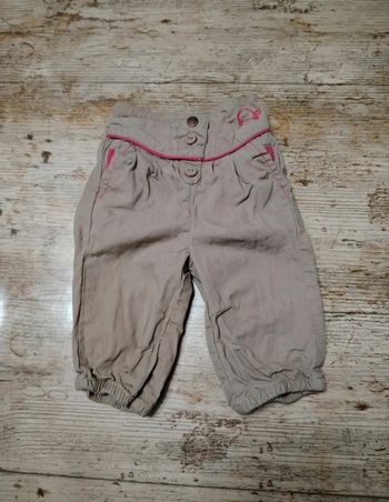 Joli pantalon en toile été fille 3 mois