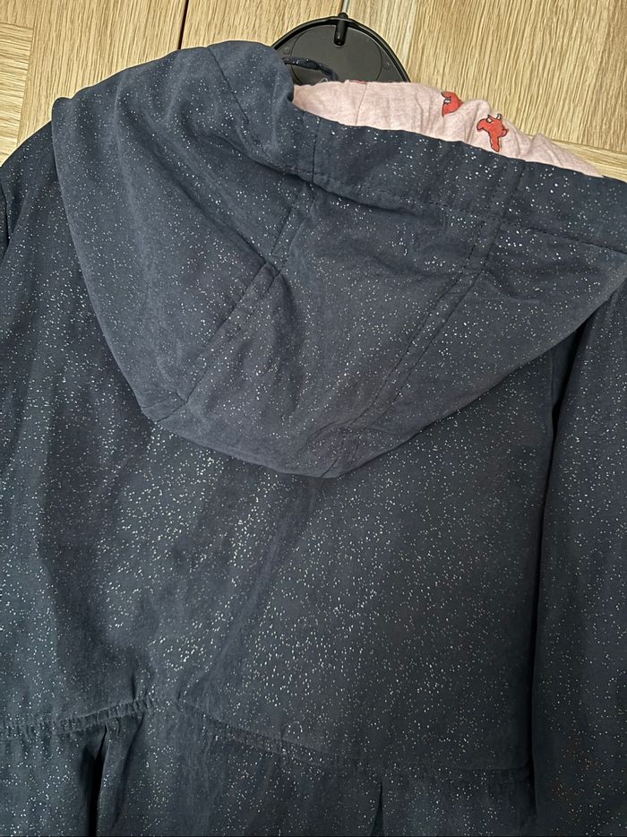 Manteau à capuche bleu Lulu Castagnette t.4ans - photo numéro 7