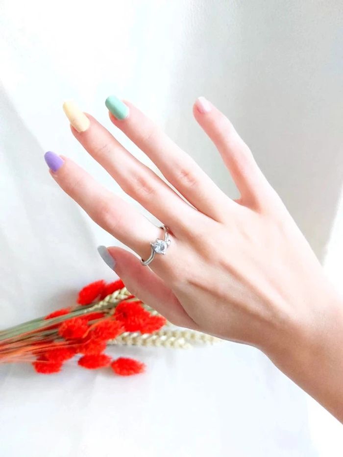 Bague ancienne vintage acier inoxydable - photo numéro 2