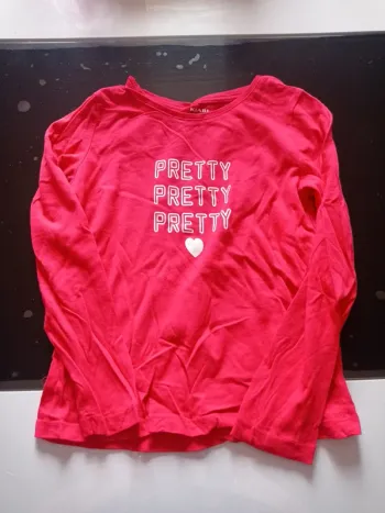 T-shirt manche longue rouge