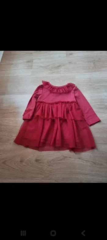 Robe bordeau tulle