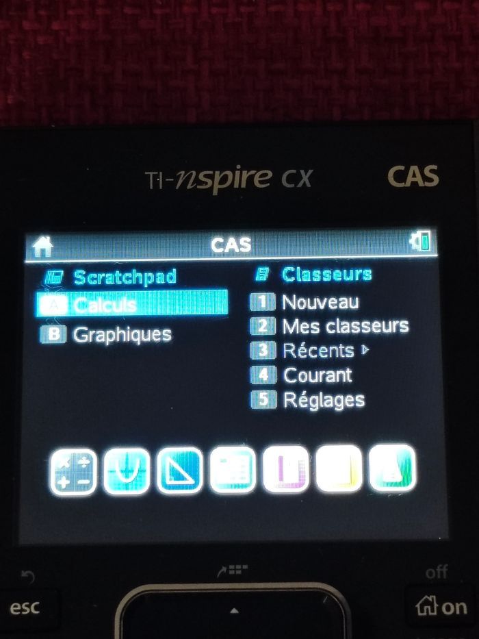 Calculatrice ti nspire cx cas - photo numéro 2