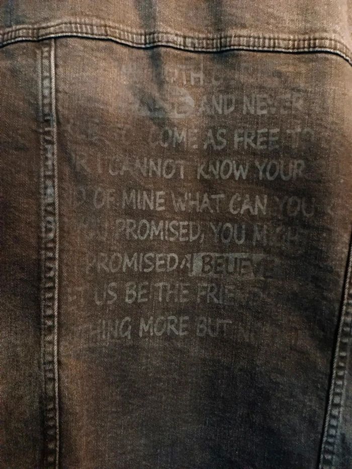 Veste en jean noir - photo numéro 4