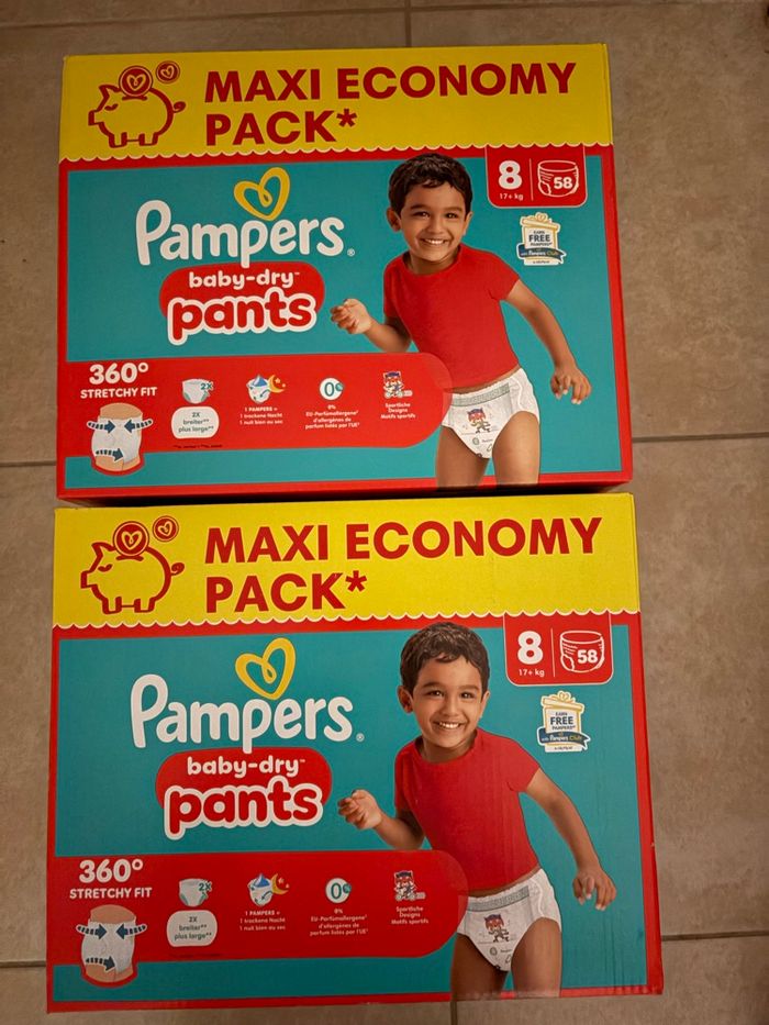 Couches Pampers Taille 8 Neuf