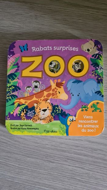 Livre le zoo rabats surprises neuf