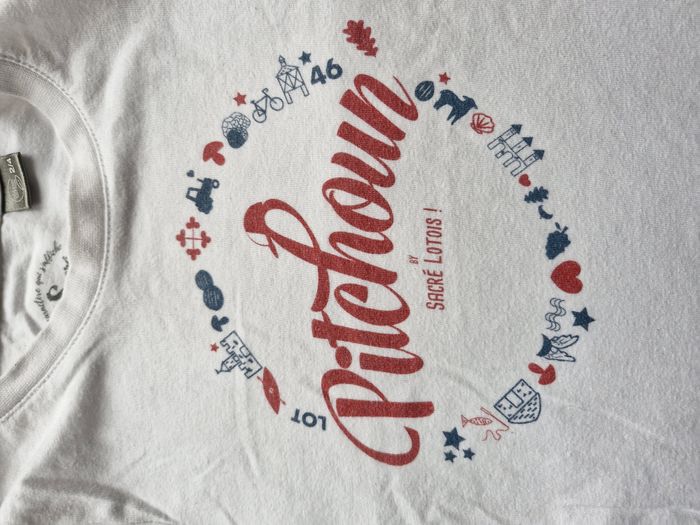 T-shirts manches courtes mixte 2/4 ans Sacré Lotois Blanc Pitchoun - photo numéro 3