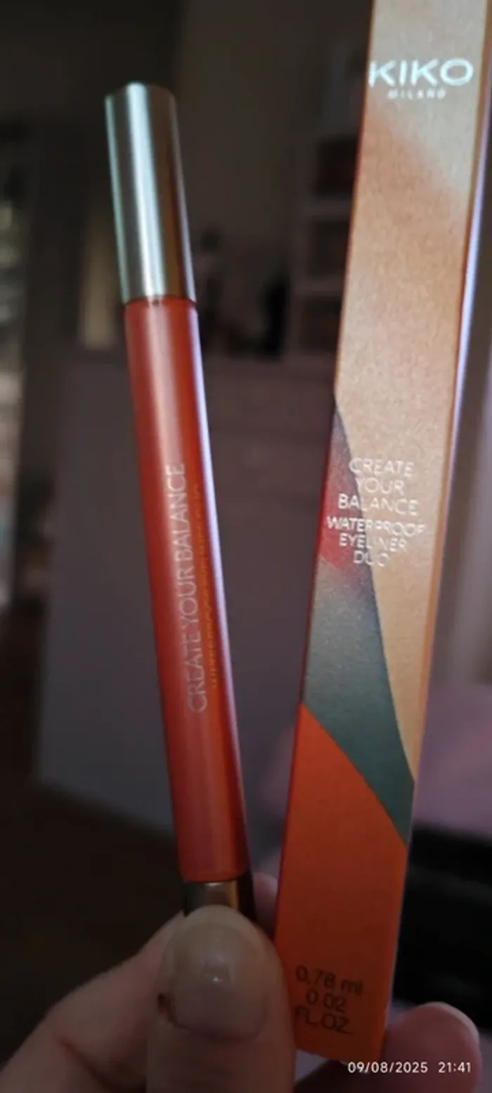 Kiko Create Your balance Waterproof Eyeliner Duo Teinte Noir