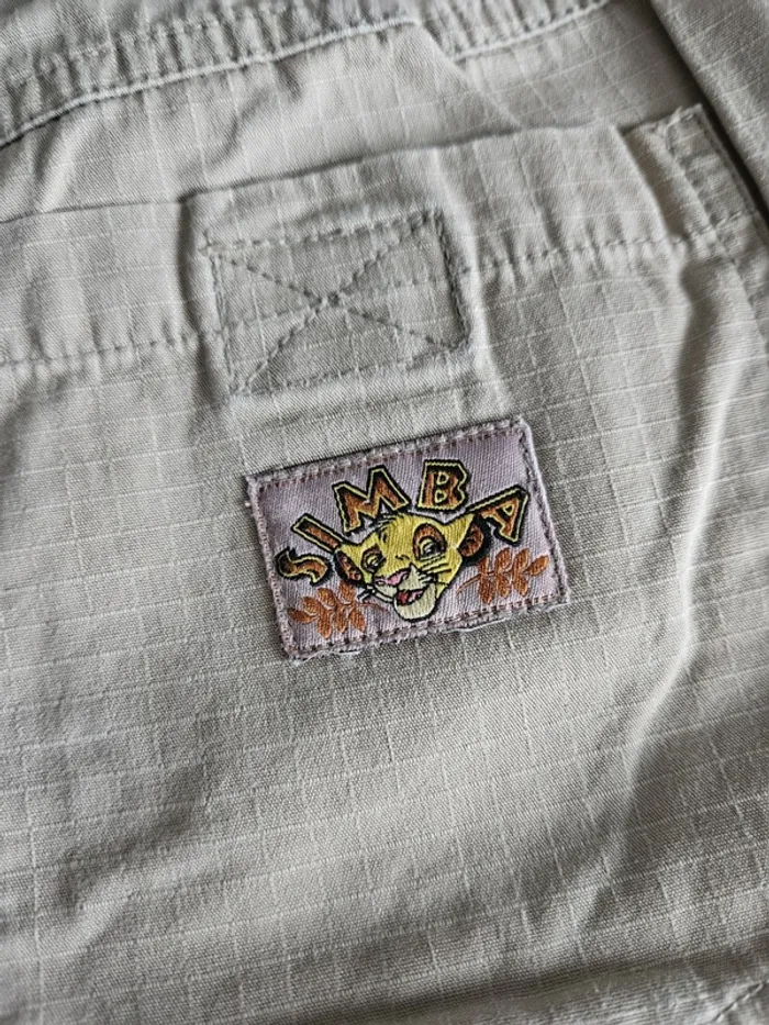 Bermuda cargo garçon - Taille 6 ans (114cm) - Disney Le Roi Lion - Beige feldspath - photo numéro 12