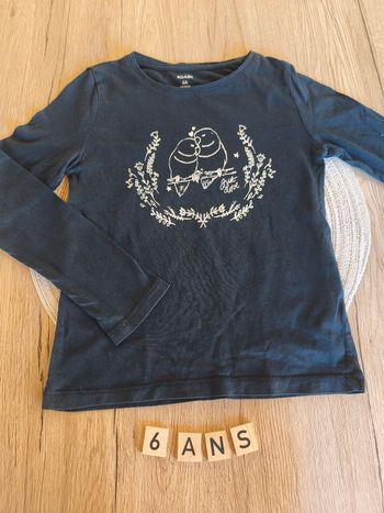 T-shirt manche longue Kiabi 6 ans