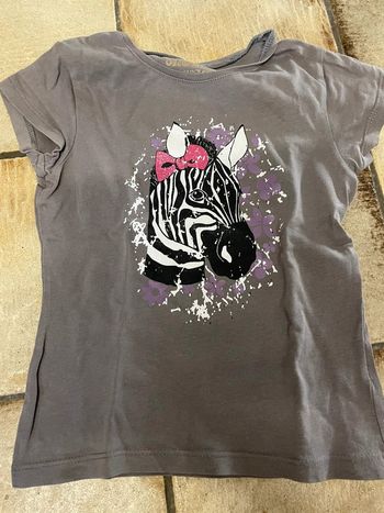 T-shirt zèbre orchestra 5ans