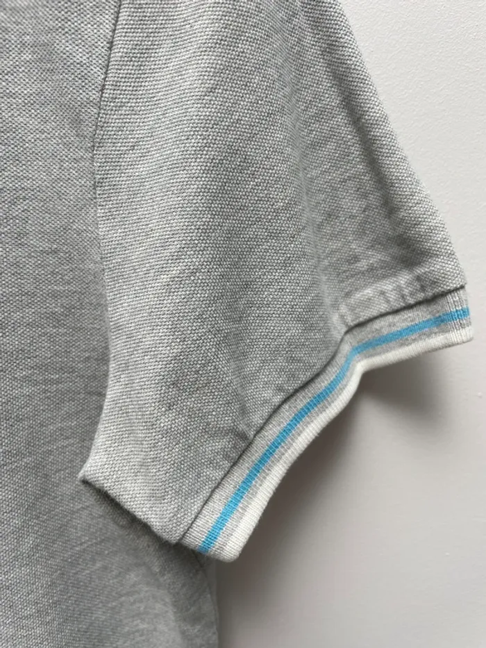 Diadora sport tennis vintage grey blue polo Mens S - photo numéro 3