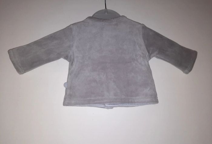 Gilet gris obaibi taille 1 mois - photo numéro 3