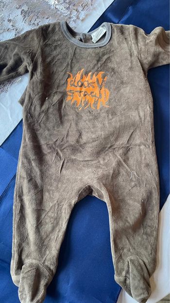 Pyjama velours 6/9mois