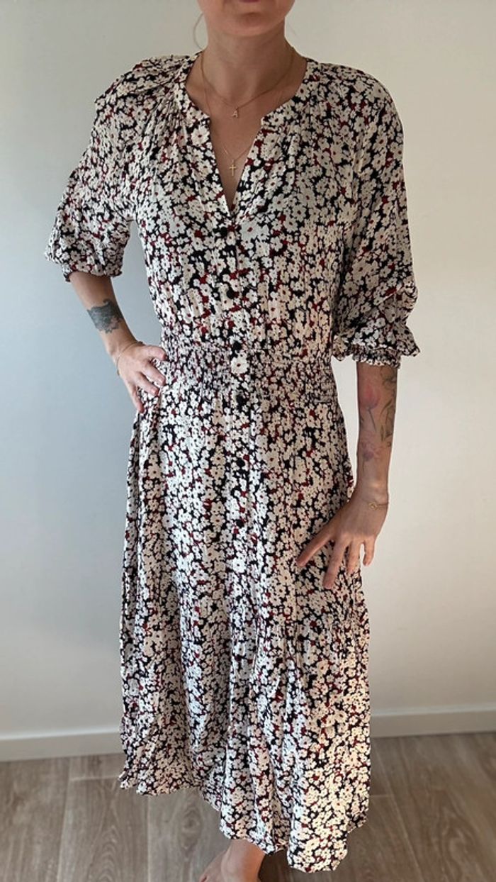 Robe longue Zara fleuris taille S en parfait état