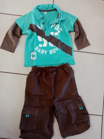 Ensemble pantalon et polos manches longues