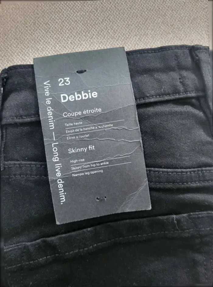 Jean  slim  skinny fit  taille  haute  taille  32  neuf Frank  and Oak - photo numéro 2