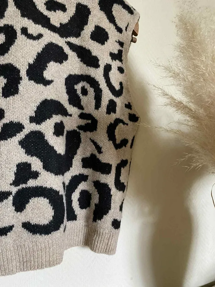 Gilet sans manches en maille douce et chaude - photo numéro 4