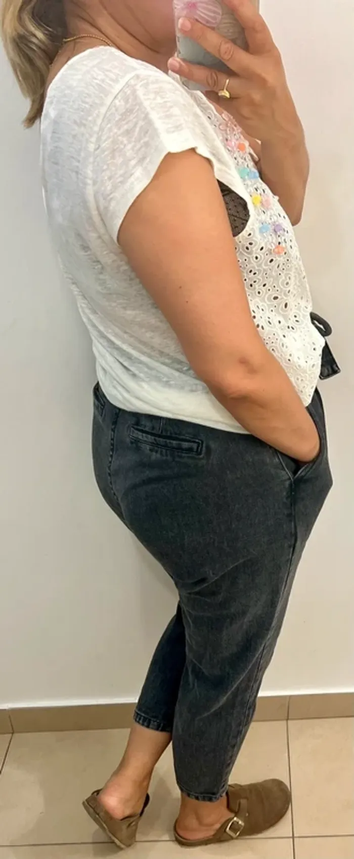 Tee Shirt en lin Petits Hauts Brodée Taille 1 - photo numéro 6