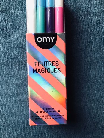 Feutres magiques OMY double pointe changent couleur NEUF