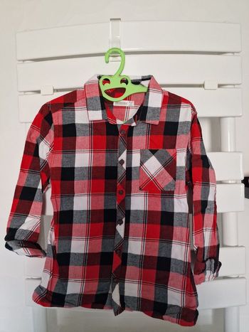 chemise rouge blanche et noire Orchestra