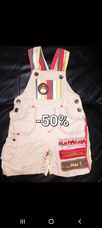 Salopette short 2 ans