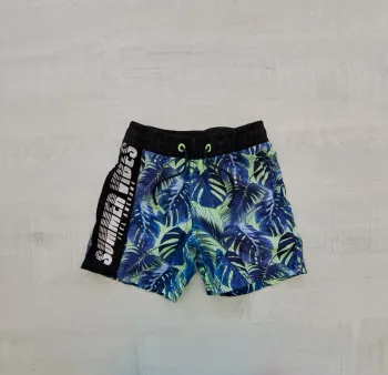 Short de bain Coolcat - taille 110-116cm- motif jungle palmier