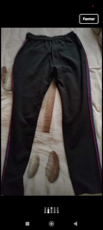 Pantalon noir Cache Cache avec bandes latérales de couleur