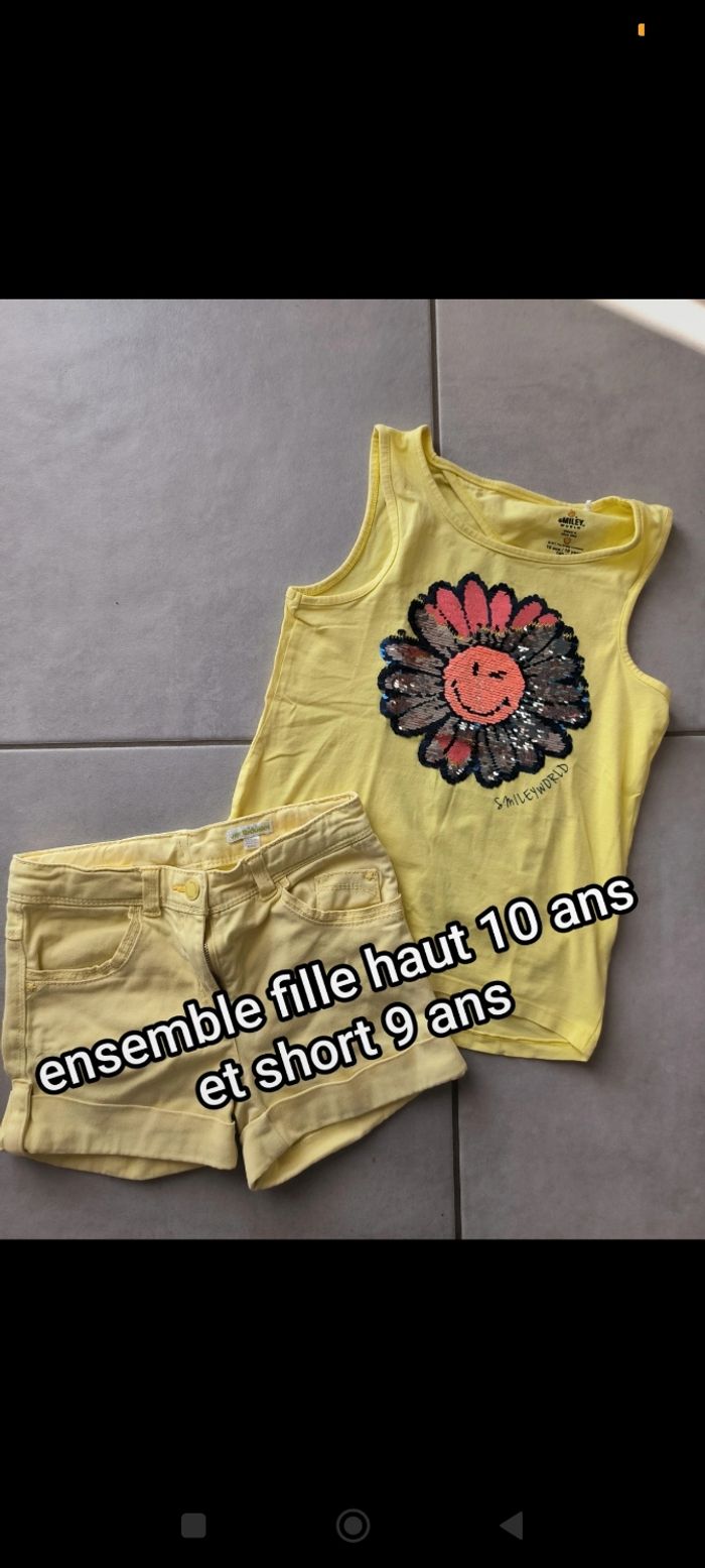 Ensemble fille 9/10 ans.