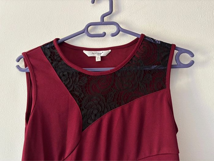 Robe bordeaux élégante - Marque Jus d’Orange - Taille T1 (S) - photo numéro 2