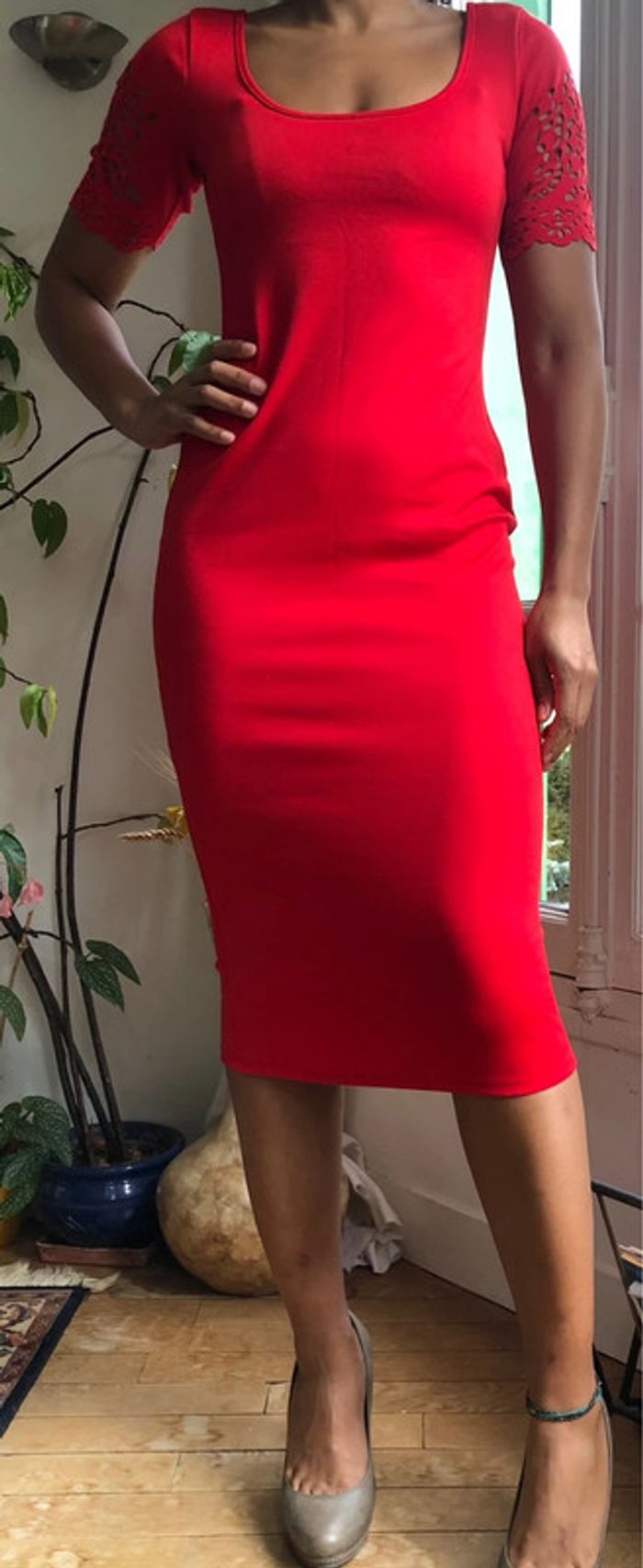 Robe tube rouge - photo numéro 5