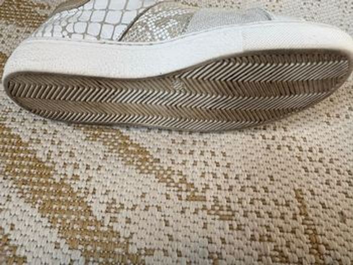 Baskets beige et dorées - photo numéro 9