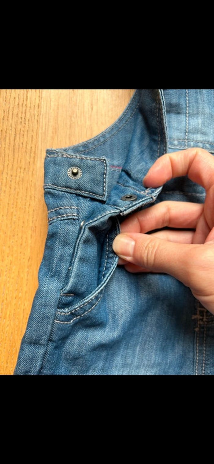 Salopette combinaison en jeans neuve obaibi bébé garçon - photo numéro 3