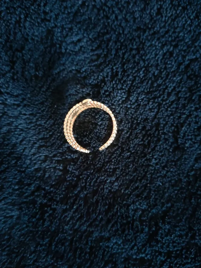 Bague dorée acier inoxydable - photo numéro 3