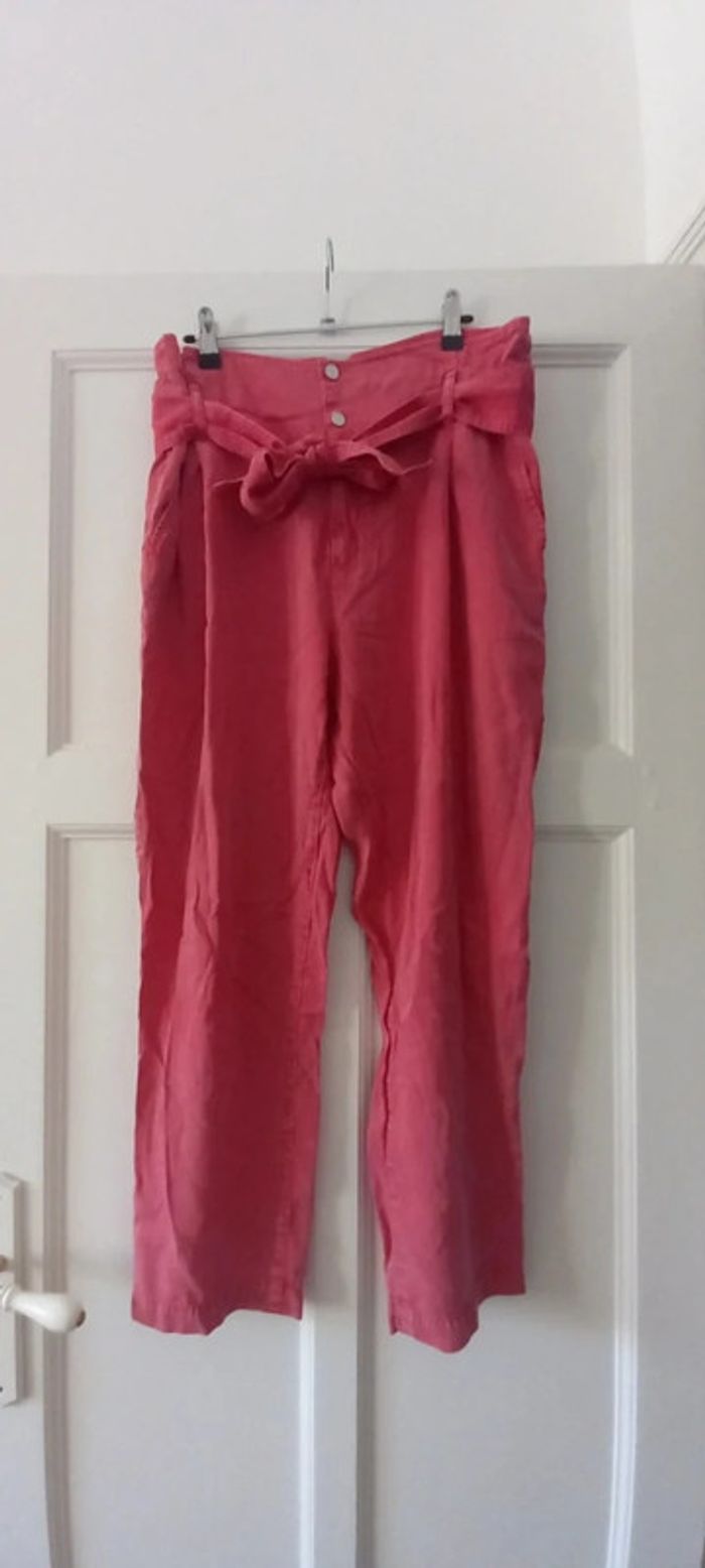 Pantalon rose ikks 44 - photo numéro 4
