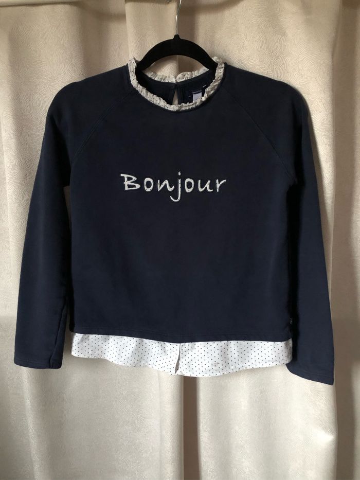 Pull sweat trompe l’œil 12 ans Okaidi