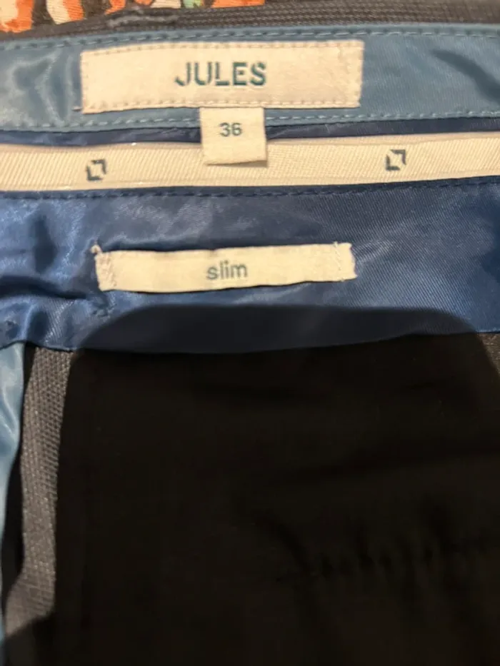 Pantalon de costume bleu gris Jules – T36 – Neuf - photo numéro 11