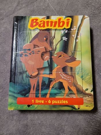 Bambi 1 Livre 6 Puzzles Par Van Gool