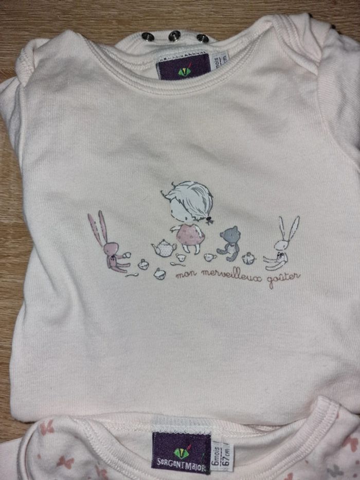 Lot de 2 body 6 mois - photo numéro 2