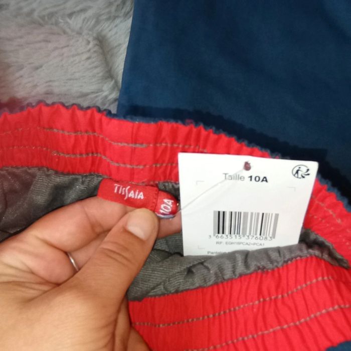 Beau pantalon mi saison style cargo 10 ans 🍀 tissaia 🍀 neuf avec étiquette - photo numéro 6