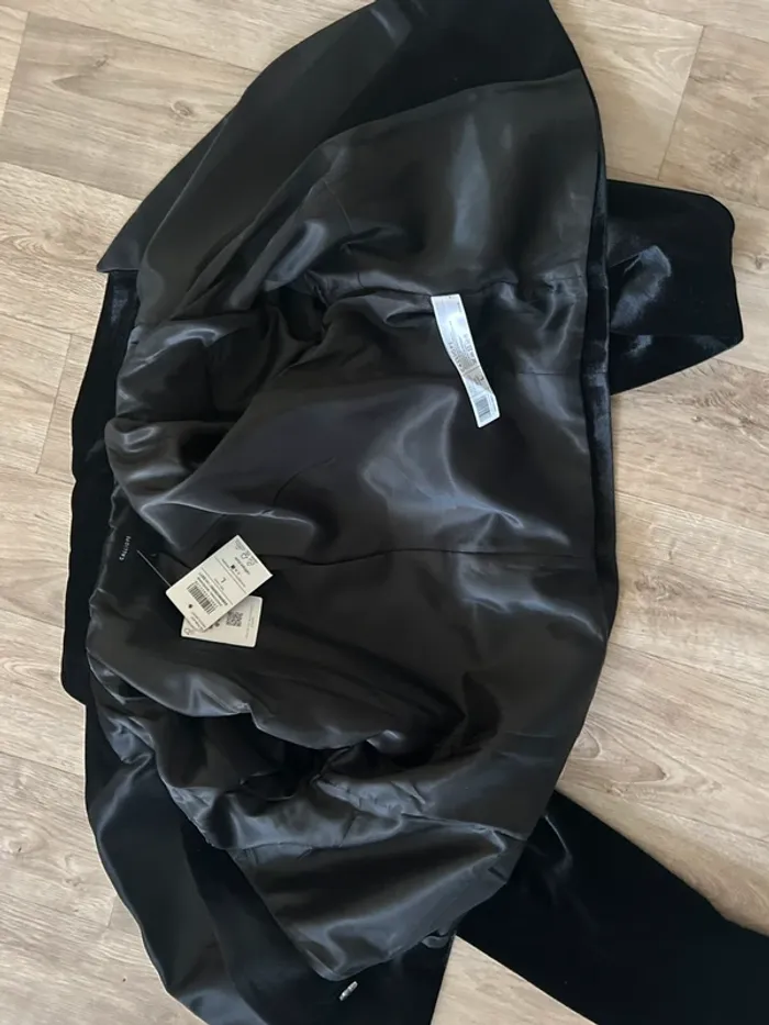Calliope blazer court en velours, noir, femme, taille L/40 neuf avec étiquette - photo numéro 6
