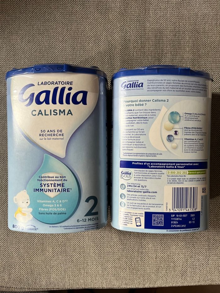 Lait gallia Calisma 2